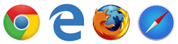 Web browser logos